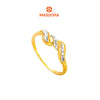 MASDORA 916 Gold Ring Rings Cincin Emas ~ Duotone Triple Loom (EMAS 916/22K)