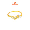 MASDORA 916 Gold Ring Rings Cincin Emas ~ Duotone Triple Loom (EMAS 916/22K)