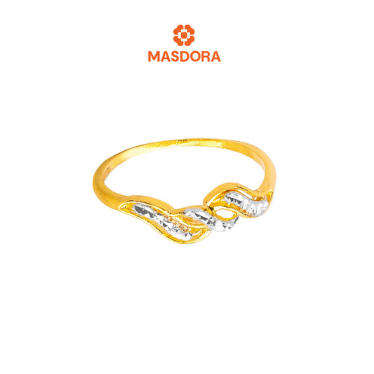 MASDORA 916 Gold Ring Rings Cincin Emas ~ Duotone Triple Loom (EMAS 916/22K)
