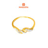 MASDORA 916 Gold Ring Rings Cincin Emas ~ Duotone Triple Loom (EMAS 916/22K)