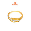 MASDORA 916 Gold Ring Rings Cincin Emas ~ Duotone Spiral Interlace (EMAS 916/22K)