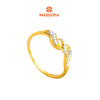 MASDORA 916 Gold Ring Rings Cincin Emas ~ Duotone Triple Loom (EMAS 916/22K)