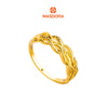 MASDORA 916 Gold Ring Rings Cincin Emas ~ HG Half Double Ripple (EMAS 916/22K)