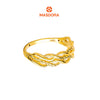 MASDORA 916 Gold Ring Rings Cincin Emas ~ HG Half Double Ripple (EMAS 916/22K)