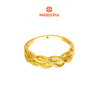 MASDORA 916 Gold Ring Rings Cincin Emas ~ HG Half Double Ripple (EMAS 916/22K)