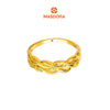 MASDORA 916 Gold Ring Rings Cincin Emas ~ HG Half Double Ripple (EMAS 916/22K)