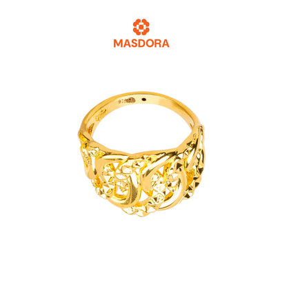 MASDORA 916 Gold Ring Rings Cincin Emas ~ HG Golden Crescent Cutting (EMAS 916/22K)