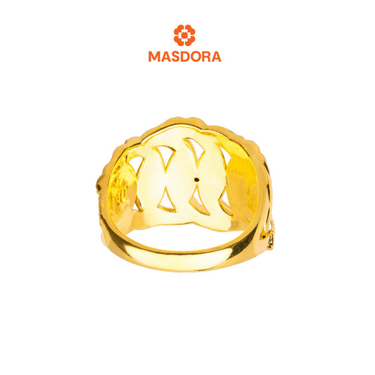 MASDORA 916 Gold Ring Rings Cincin Emas ~ HG Golden Crescent Cutting (EMAS 916/22K)
