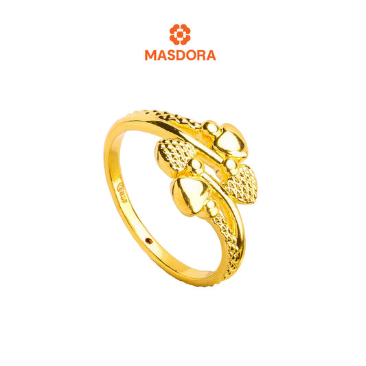MASDORA 916 Gold Ring Rings Cincin Emas ~ HG Golden Strawberry Cutting (EMAS 916/22K)
