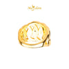 MASDORA 916 Gold Ring Rings Cincin Emas ~ HG Golden Plain Crescent (EMAS 916/22K)