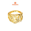 MASDORA 916 Gold Ring Rings Cincin Emas ~ HG Golden Crescent Cutting (EMAS 916/22K)