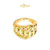 MASDORA 916 Gold Ring Rings Cincin Emas ~ HG Golden Plain Crescent (EMAS 916/22K)