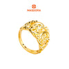 MASDORA 916 Gold Ring Rings Cincin Emas ~ HG Golden Crescent Cutting (EMAS 916/22K)