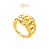 MASDORA 916 Gold Ring Rings Cincin Emas ~ HG Golden Plain Crescent (EMAS 916/22K)