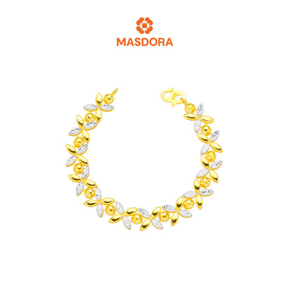 MASDORA 916 Gold Bracelet Rantai Tangan Emas ~ Duotone Marissa (EMAS 916/22K)