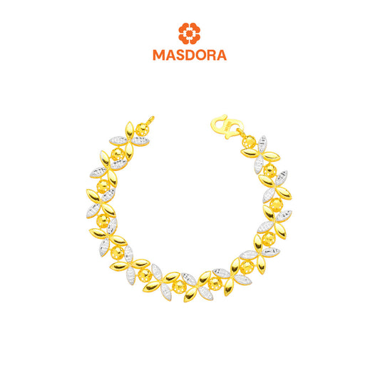 MASDORA 916 Gold Bracelet Rantai Tangan Emas ~ Duotone Marissa (EMAS 916/22K)