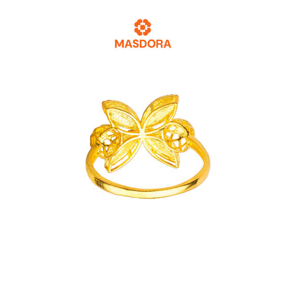 MASDORA 916 Gold Ring Rings Cincin Emas ~ Duotone Marissa (EMAS 916/22K)