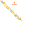 MASDORA 916 Gold Bracelet Rantai Tangan Emas ~ Duotone Marissa (EMAS 916/22K)