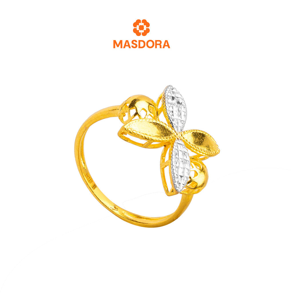 MASDORA 916 Gold Ring Rings Cincin Emas ~ Duotone Marissa (EMAS 916/22K)