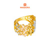 MASDORA 916 Gold Ring Rings Cincin Emas ~ Tritone Charming Flower (EMAS 916/22K)