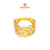 MASDORA 916 Gold Ring Rings Cincin Emas ~ Tritone Charming Flower (EMAS 916/22K)