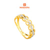 MASDORA 916 Gold Ring Rings Cincin Emas ~ Duotone Chained Buckle (EMAS 916/22K)