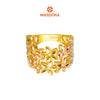 MASDORA 916 Gold Ring Rings Cincin Emas ~ Tritone Charming Flower (EMAS 916/22K)