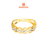MASDORA 916 Gold Ring Rings Cincin Emas ~ Duotone Chained Buckle (EMAS 916/22K)