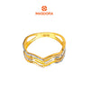MASDORA 916 Gold Ring Rings Cincin Emas ~ Duotone Quadruple Wavy (EMAS 916/22K)