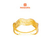 MASDORA 916 Gold Ring Rings Cincin Emas ~ Duotone Quadruple Wavy (EMAS 916/22K)
