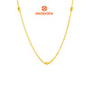MASDORA 916 Gold Necklace Rantai Leher Emas ~ Golden Mini Single Beads (EMAS 916/22K)