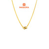 MASDORA 916 Gold Necklace Rantai Leher Emas ~ Golden Mini Single Beads (EMAS 916/22K)