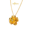 MASDORA 999 Gold Necklace Rantai Leher Emas ~ Glorious Rose (EMAS 999/24K)