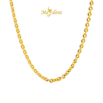 MASDORA 916 Gold Necklace Rantai Leher Emas ~ Shining Sauh (EMAS 916/22K)