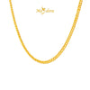 MASDORA 916 Gold Necklace Rantai Leher Emas ~ Gajah Licin (2mm) (EMAS 916/22K)