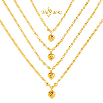 MASDORA 916 Gold Necklace Rantai Leher Emas ~ Shining Sauh Edition (EMAS 916/22K)