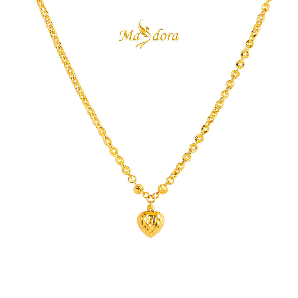 MASDORA 916 Gold Necklace Rantai Leher Emas ~ Shining Sauh Edition (EMAS 916/22K)