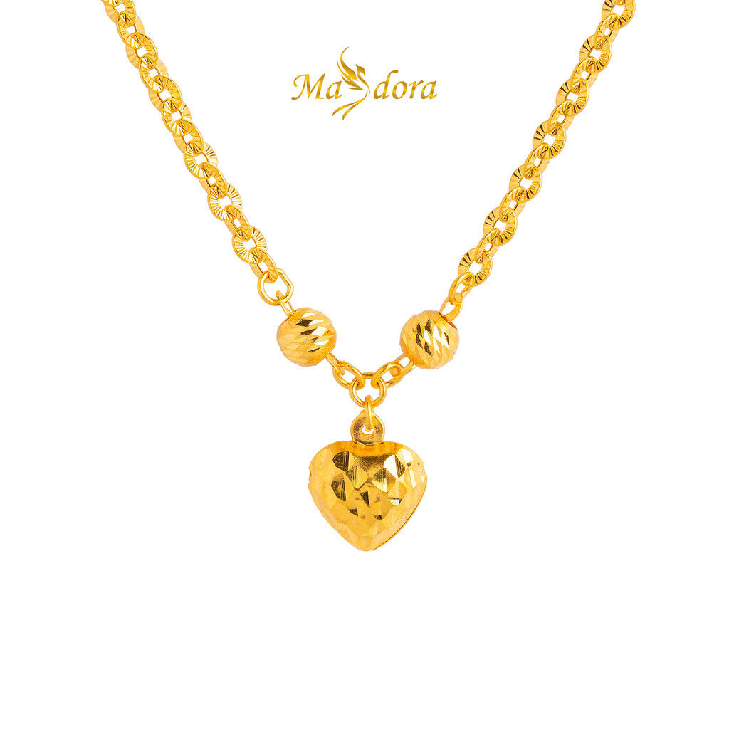MASDORA 916 Gold Necklace Rantai Leher Emas ~ Shining Sauh Edition (EMAS 916/22K)