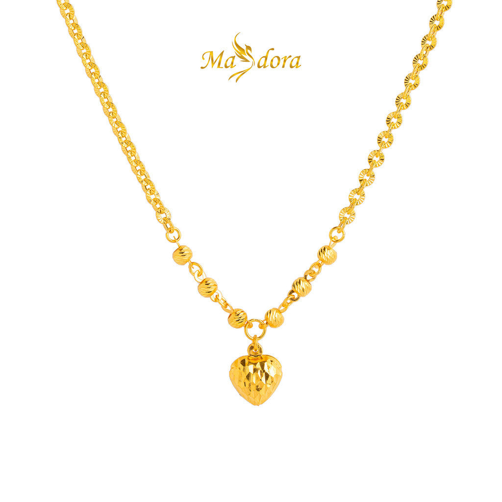 MASDORA 916 Gold Necklace Rantai Leher Emas ~ Shining Sauh Edition (EMAS 916/22K)