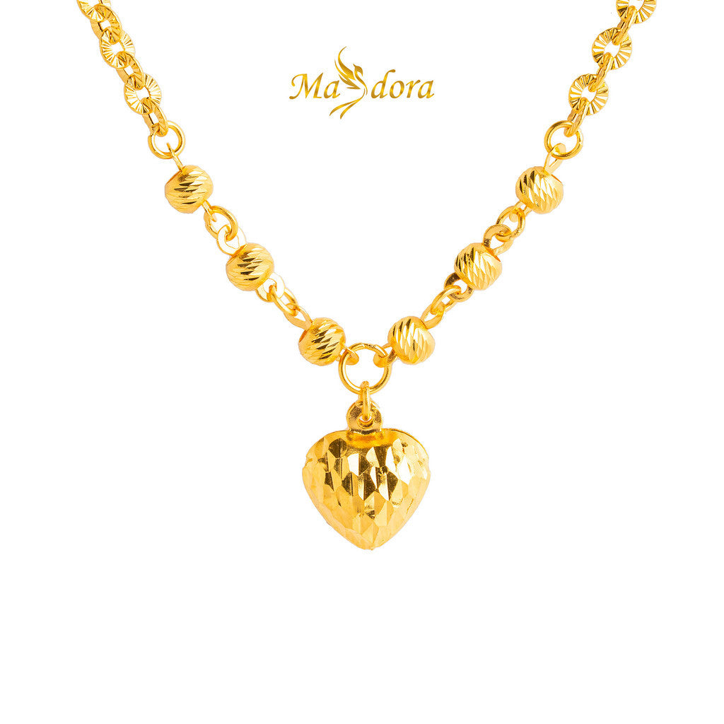 MASDORA 916 Gold Necklace Rantai Leher Emas ~ Shining Sauh Edition (EMAS 916/22K)
