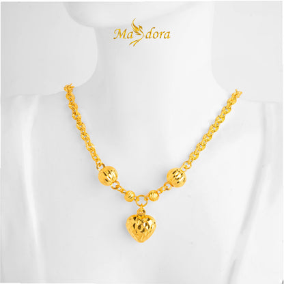 MASDORA 916 Gold Necklace Rantai Leher Emas ~ Shining Sauh Edition (EMAS 916/22K)