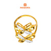 MASDORA 916 Gold Ring Rings Cincin Emas ~ Duotone Double Marissa (EMAS 916/22K)