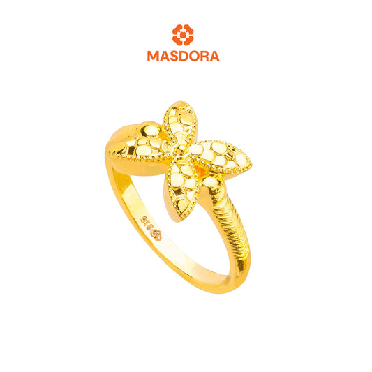 MASDORA 916 Gold Ring Rings Cincin Emas ~ HG Golden Marissa Glitz (EMAS 916/22K)