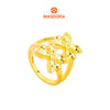 MASDORA 916 Gold Ring Rings Cincin Emas ~ HG Golden Double Marissa Glitz (EMAS 916/22K)