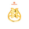 MASDORA 916 Gold Ring Rings Cincin Emas ~ HG Golden Double Marissa Glitz (EMAS 916/22K)