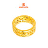 MASDORA 916 Gold Ring Rings Cincin Emas ~ HG Javanese Carved Band (EMAS 916/22K)