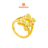 MASDORA 916 Gold Ring Rings Cincin Emas ~ HG Golden Double Marissa Glitz (EMAS 916/22K)