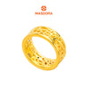 MASDORA 916 Gold Ring Rings Cincin Emas ~ HG Javanese Carved Band (EMAS 916/22K)