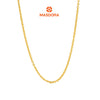 MASDORA 916 Gold Necklace Rantai Leher Emas ~ Mini Sauh Hollow (EMAS 916/22K)