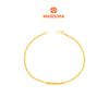 MASDORA 916 Gold Bracelet Rantai Tangan Emas ~ Golden Swirl Perlee (EMAS 916/22K)